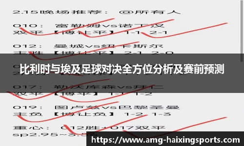 比利时与埃及足球对决全方位分析及赛前预测